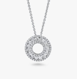 Casual Thomas Diamond Pendant White Gold